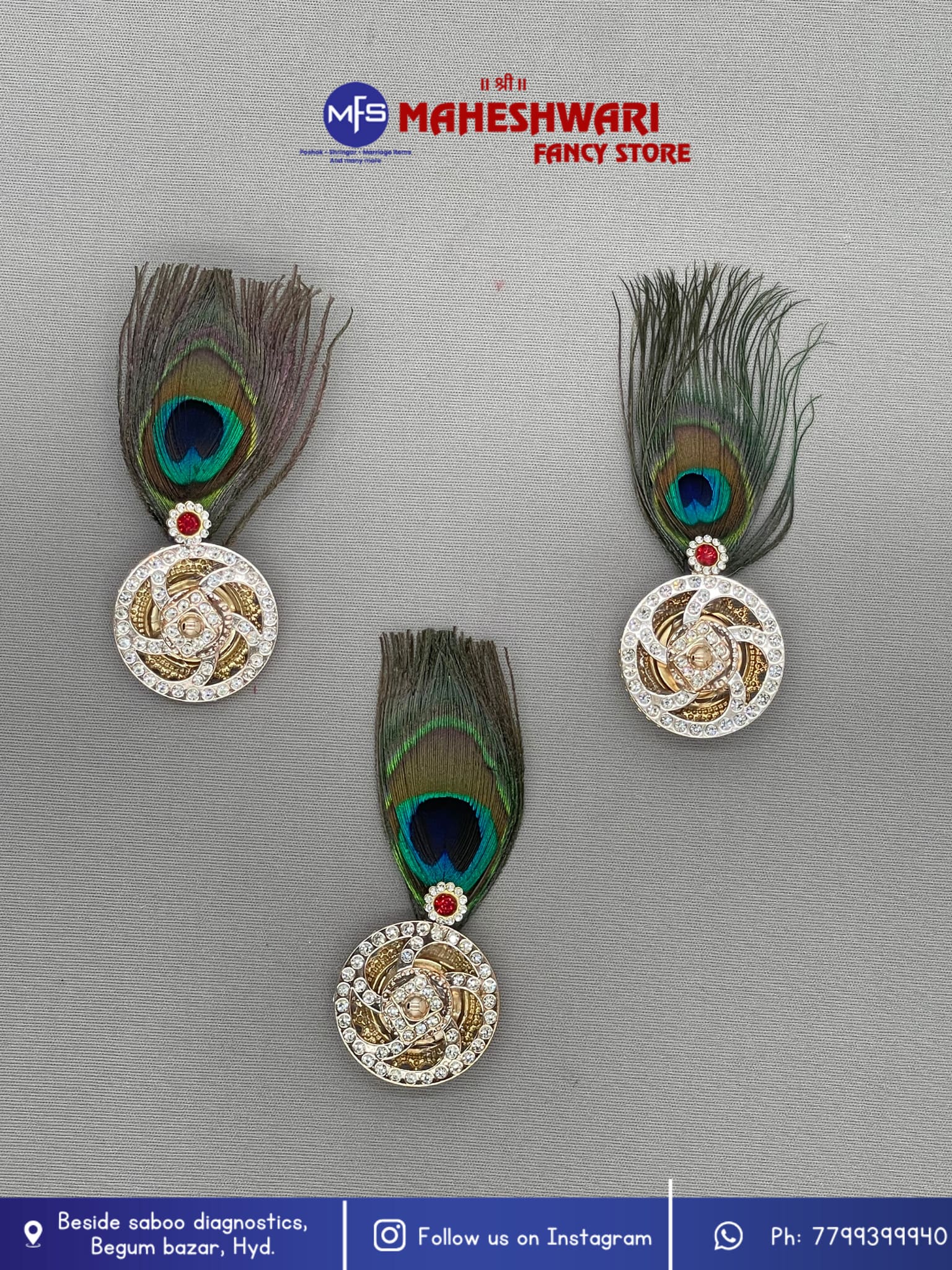 Morpankh Swagat Brooch